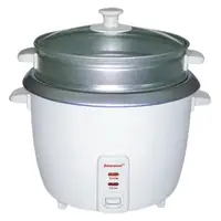 TS-380S 10-Cup Uncooked/20-Cup Cooked Rice Cooker and Food Steamer White 1