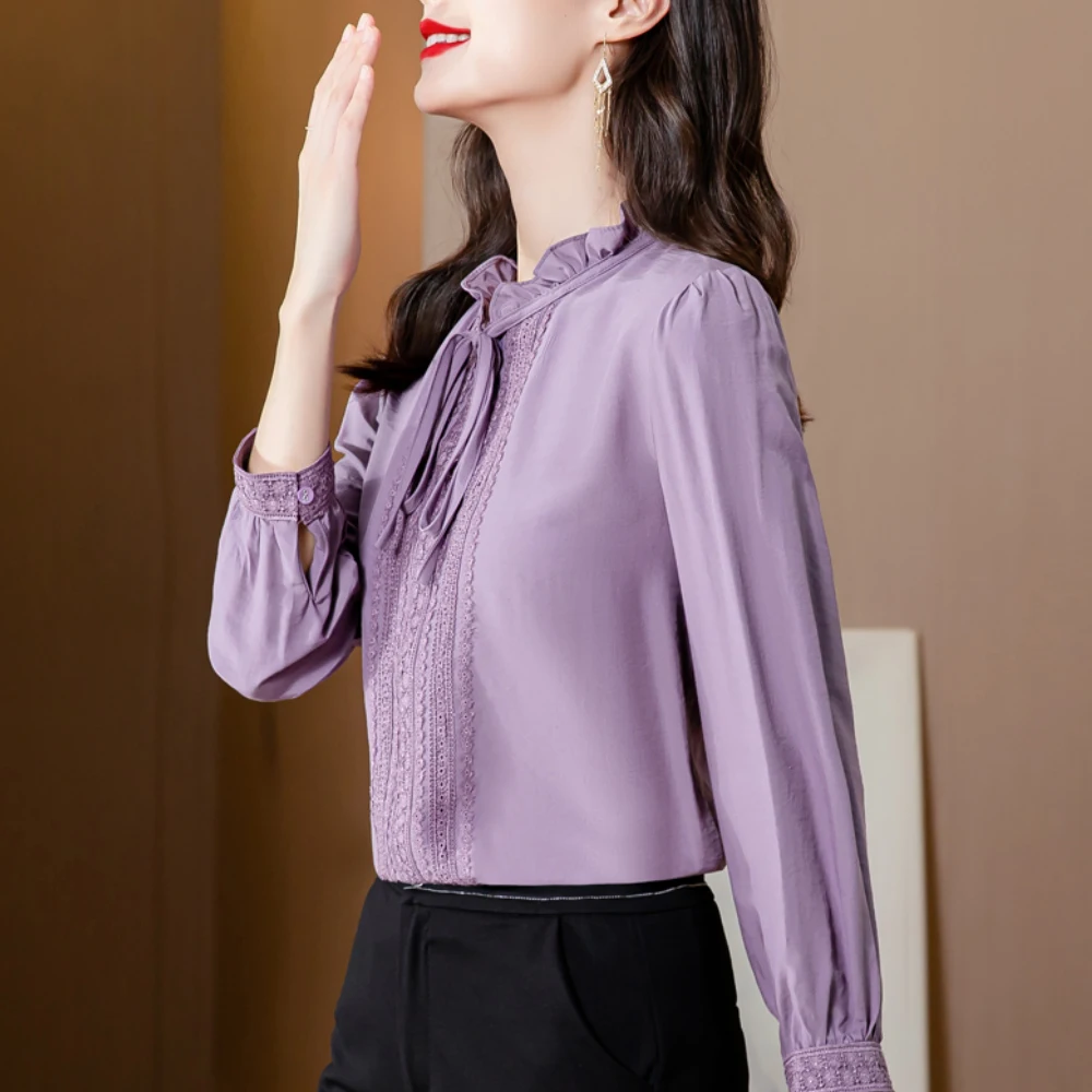 elegant purple blouse