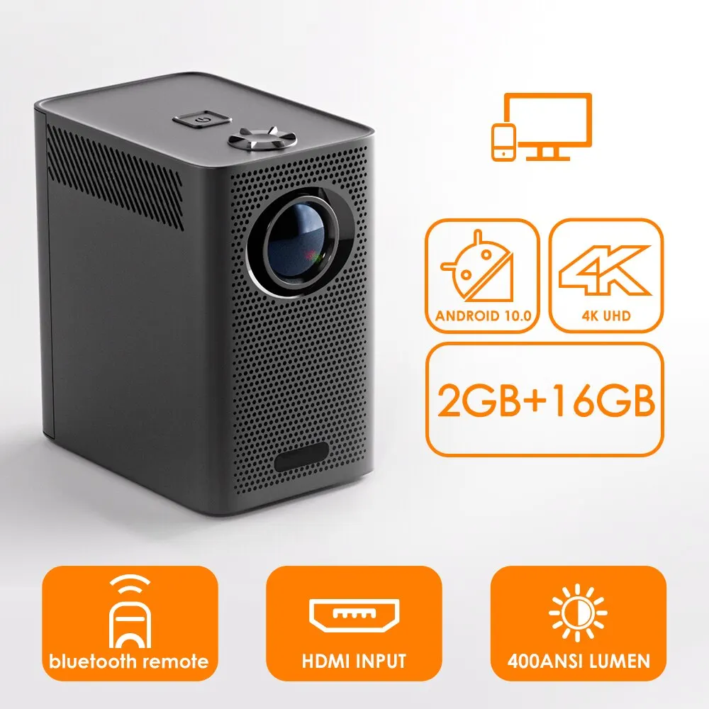 S30MAX Projector Portable Mini Smart Portable Projector with WiFi and