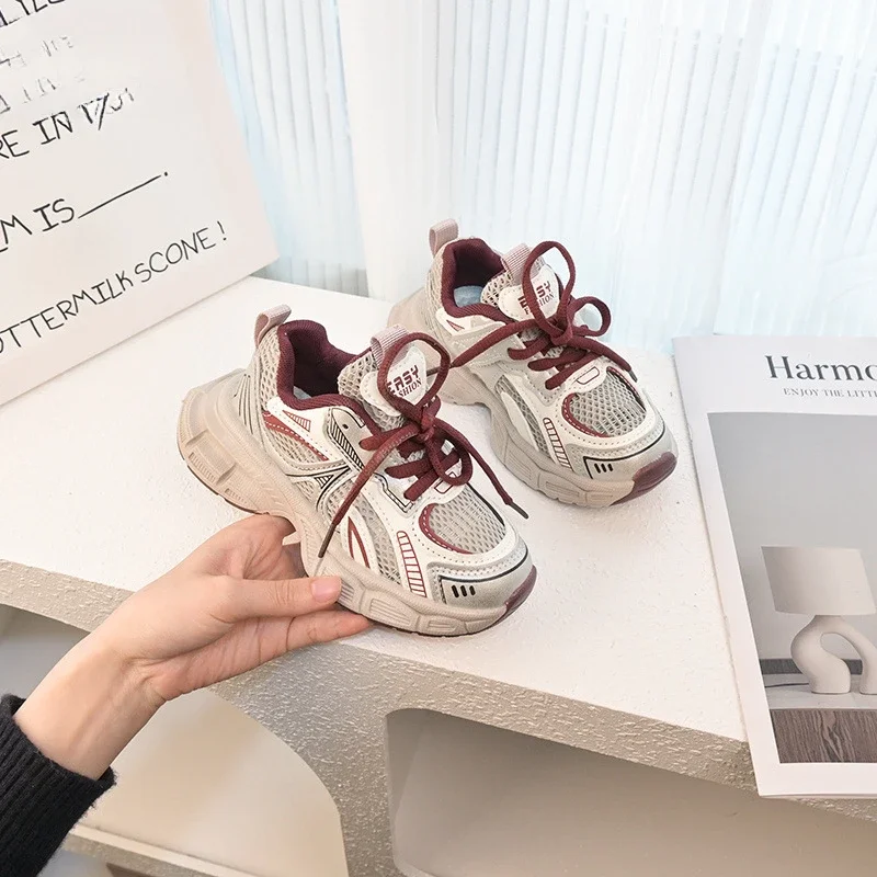 Breathable Unisex Kids Basketball Sneakers for School and Running