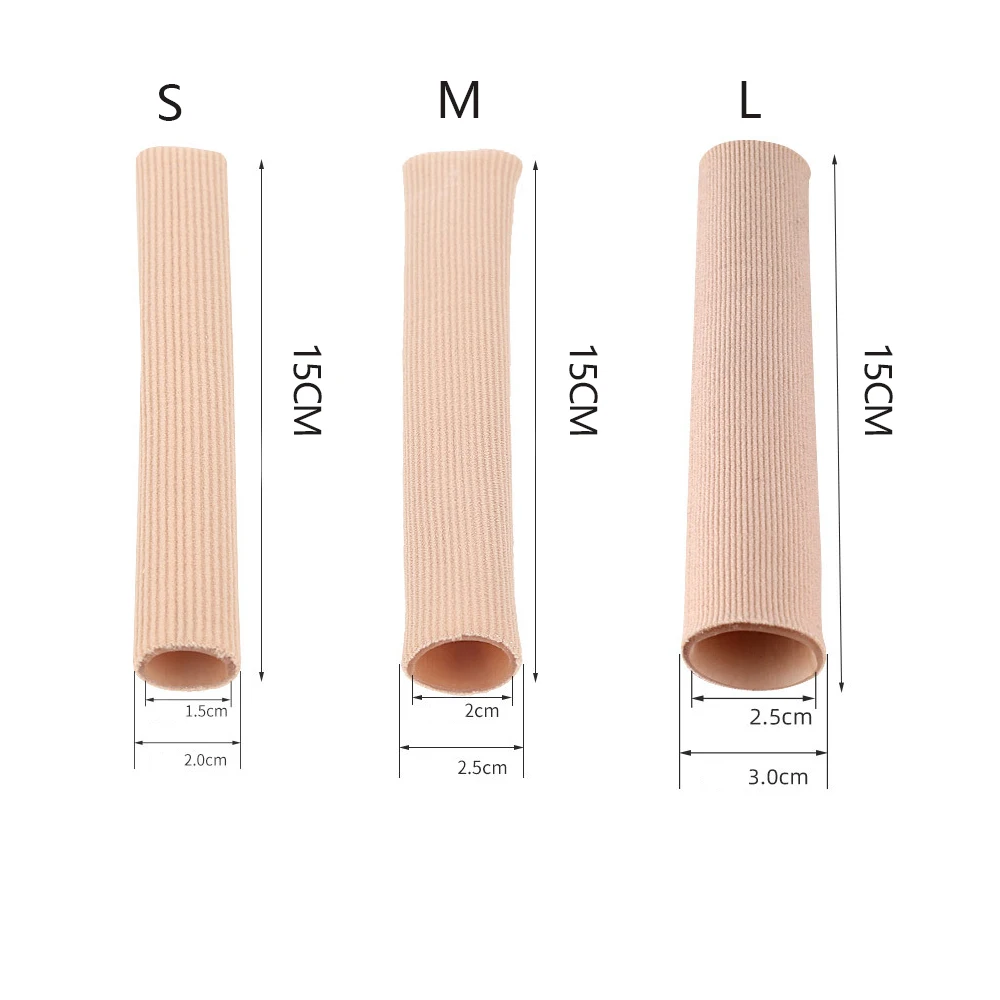 Fabric Toe Separator Finger Protector Applicator Corn Callus Remover Bunion Corrector Pedicure Tools Tube Foot Care toe separator