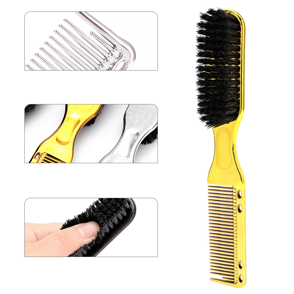 Multi functional men's beard beauty styling brush, nylon hairstyle brush, cleaning brush, suitable for hair and beard 4