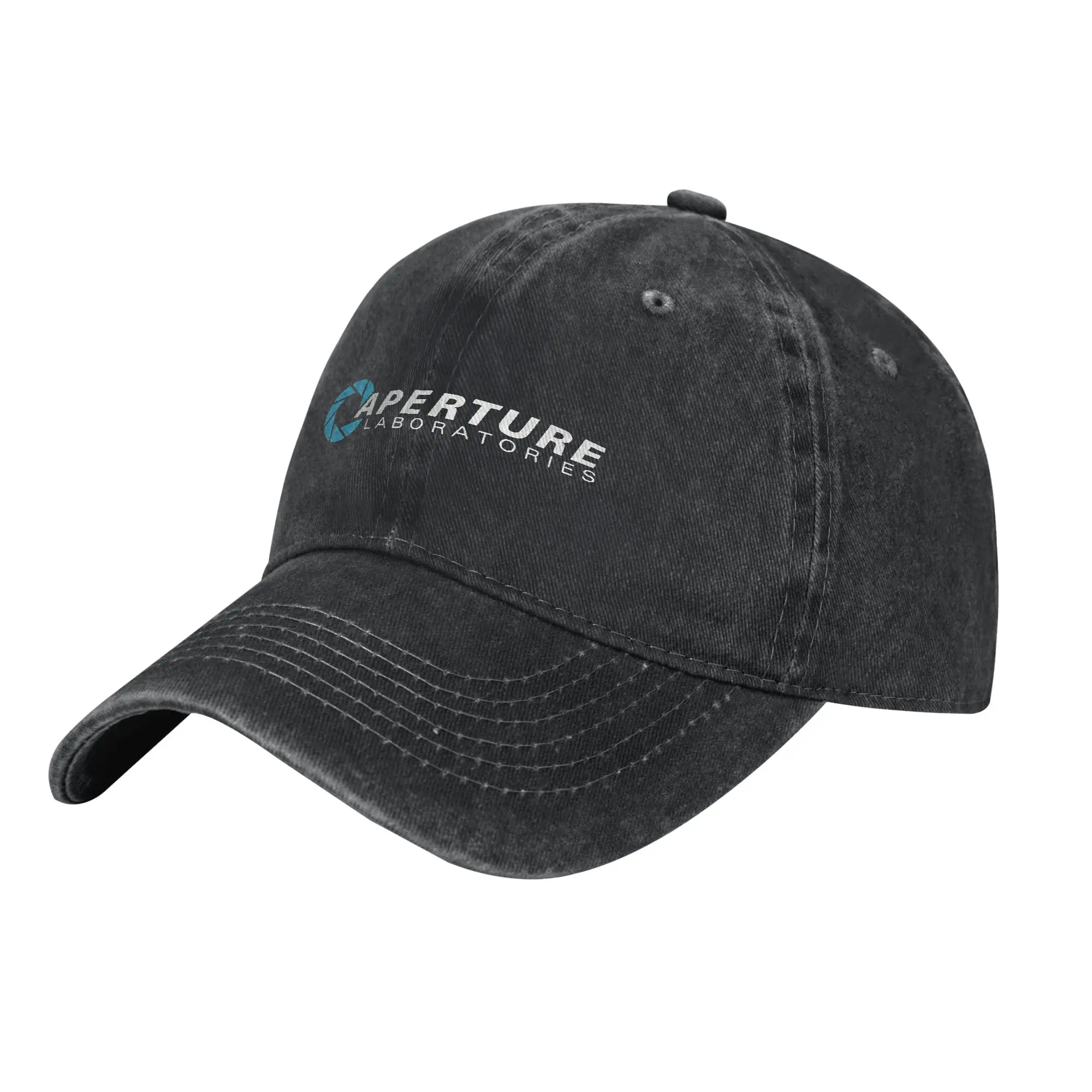 Aperture Science Laboratories - Portal Baseball Cap Sun Outdoor Sports Sun-Proof Washed Trucker Hat Couple Women Snapback Cap – Detail 5