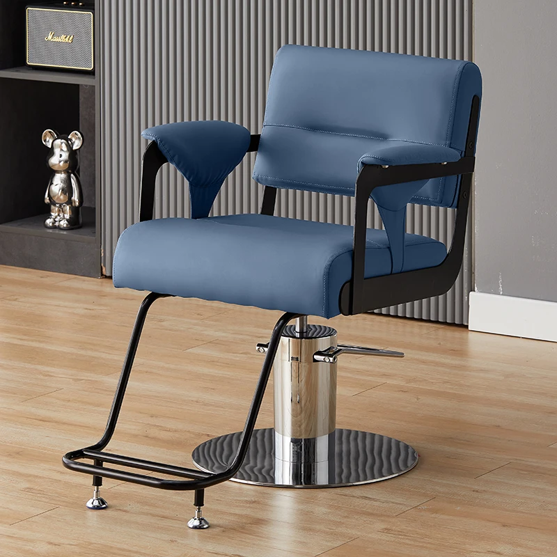 

Hair Salon Barber Chairs Exclusive Nail Cutting Ironing Dyeing Chairs Folded Down Silla Giratoria Barber Station Furniture