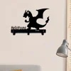 1pc of Mighty Fire Dragon Coat Key Traction Rope Wall Mount Bracket Storage Rack Towel Rack Storage Rack Storage Rack Iron Art 3