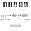 10PCS High Pressure Spray Nozzle Dry Fog Mist Ceramic Spray Core Nozzle For Humidification Cooling Nickel Plated Brass 0.1-0.8mm 3