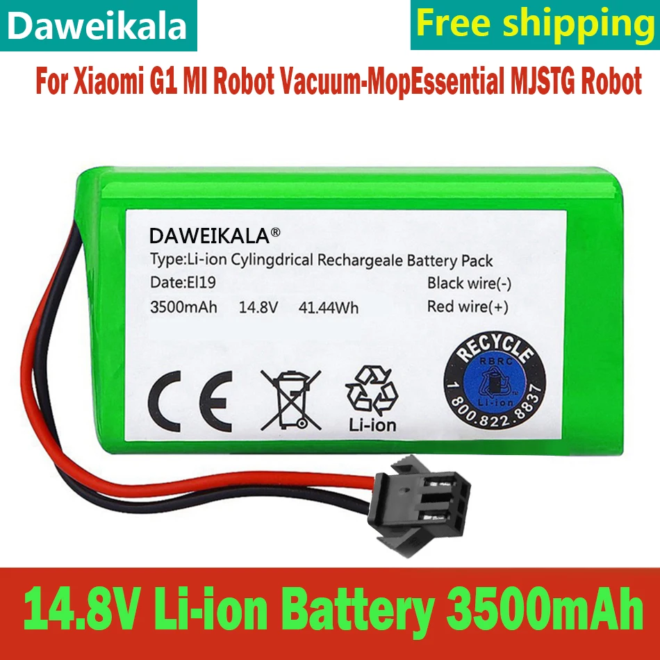 

NEW 14.8V 3500mAh 18650 Replacement Li-ion Battery for Conga Excellence 990 1090 Ecovacs Deebot N79S N79 Eufy Robovac 11S 12 15C