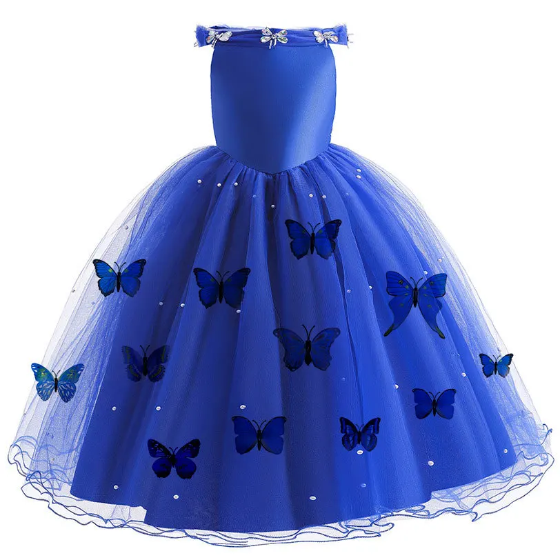 New Cenerentola Princess Dress Cenerentola Blue Dress Girl Lace Dress Cenerentola Christmas Gift
