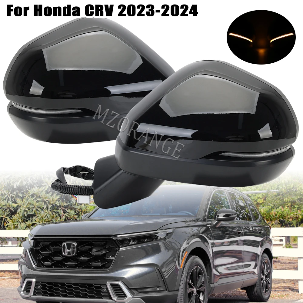 

7 Pins rearview mirror cover for Honda CRV 2023 2024 Turn Signal Lamp Power Electrical Folding Driving Waterproof Car Part