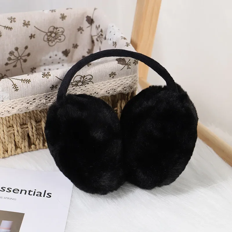 Winter Warm Earmuffs Soft Plush Ear Warmer for Women Men Fashion Solid Color Earflap Outdoor Cold Protection Ear-Muffs Ear Cover ear muffs