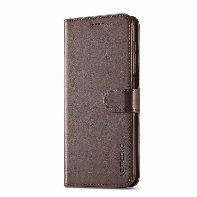 Premium Flip Magnetic Wallet Leather Phone Case with Card Slot and Stand