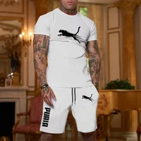 2025 mode et décontracté été Sports de plein air ensemble hommes respirant T-shirt et short décontracté mode deux pièces ensemble 4
