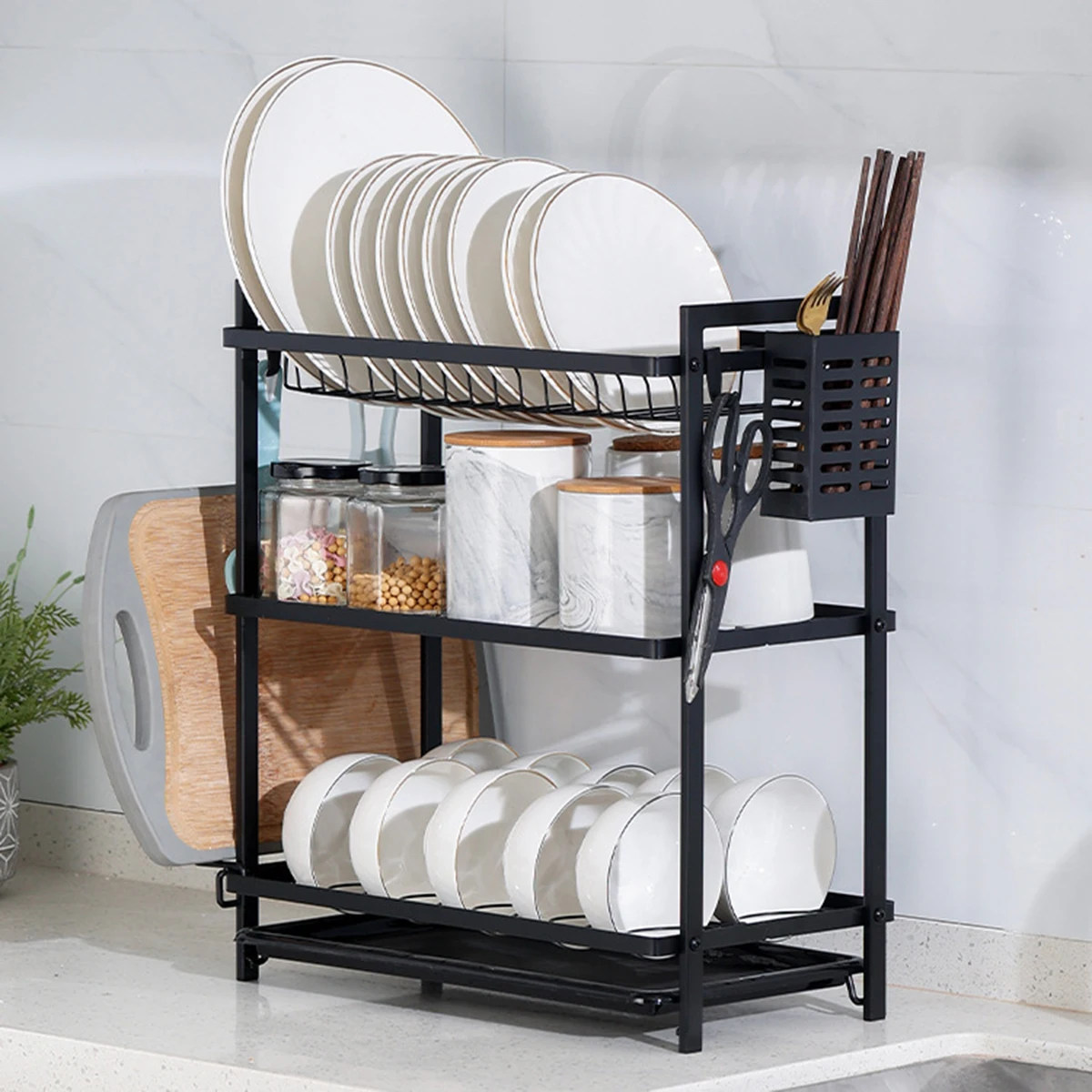 Gold 3 Tier Dish Rack