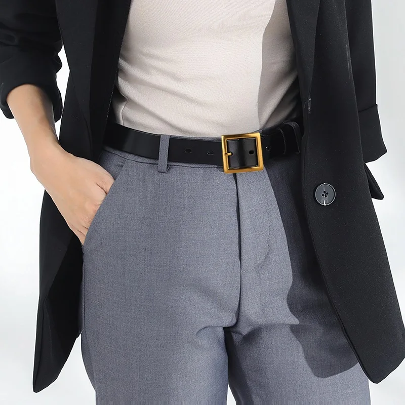 Vintage Leather Wide Belt 2