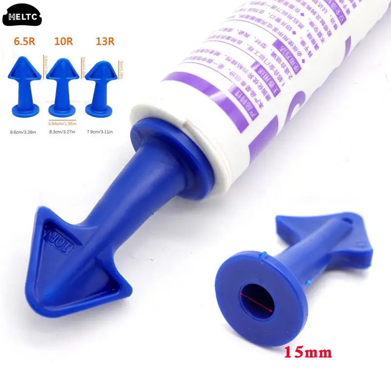 

3pcs/set Silicon Sealant Nozzle Plus Scraper Set scraper&trowel caulking nozzle Applicator Silicone Caulking Finisher Home Tools