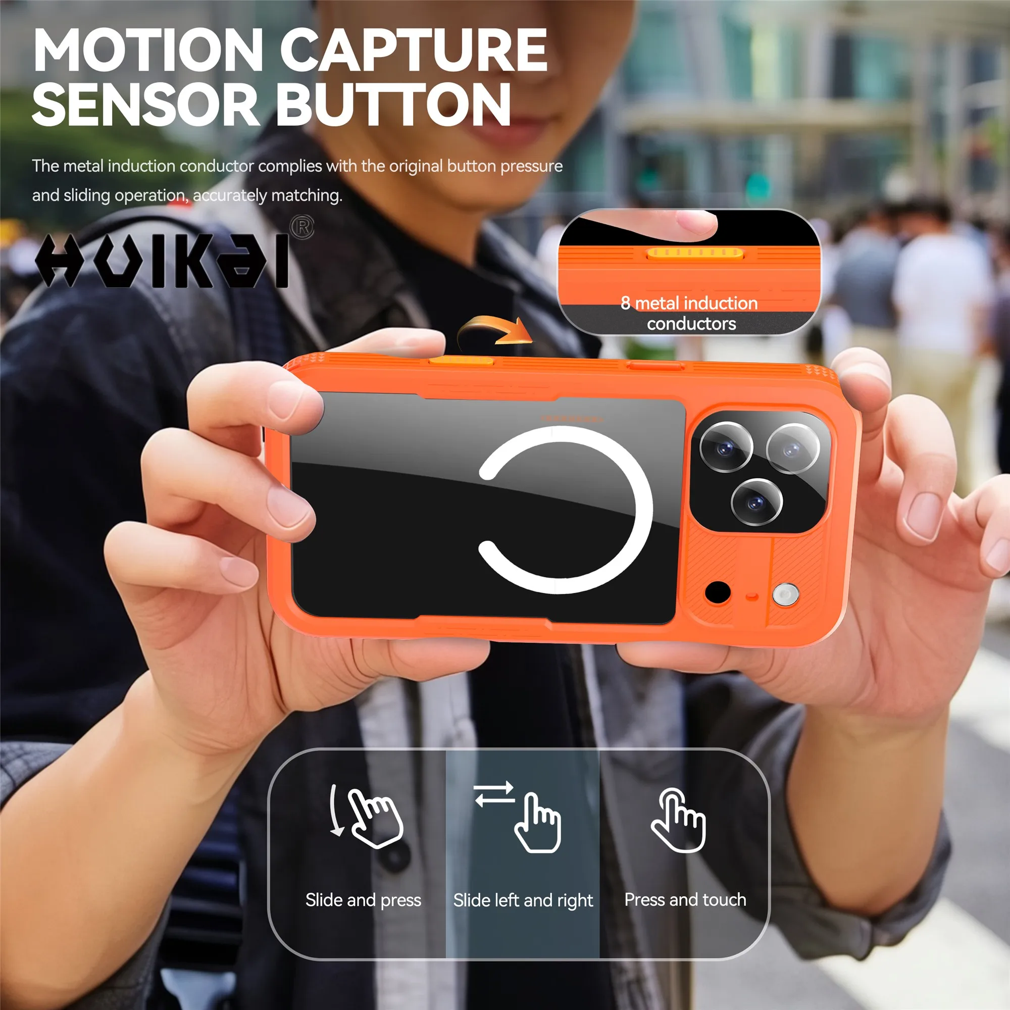 Waterproof Magnetic Phone Case with IP68 Dustproof Full-Body Protection