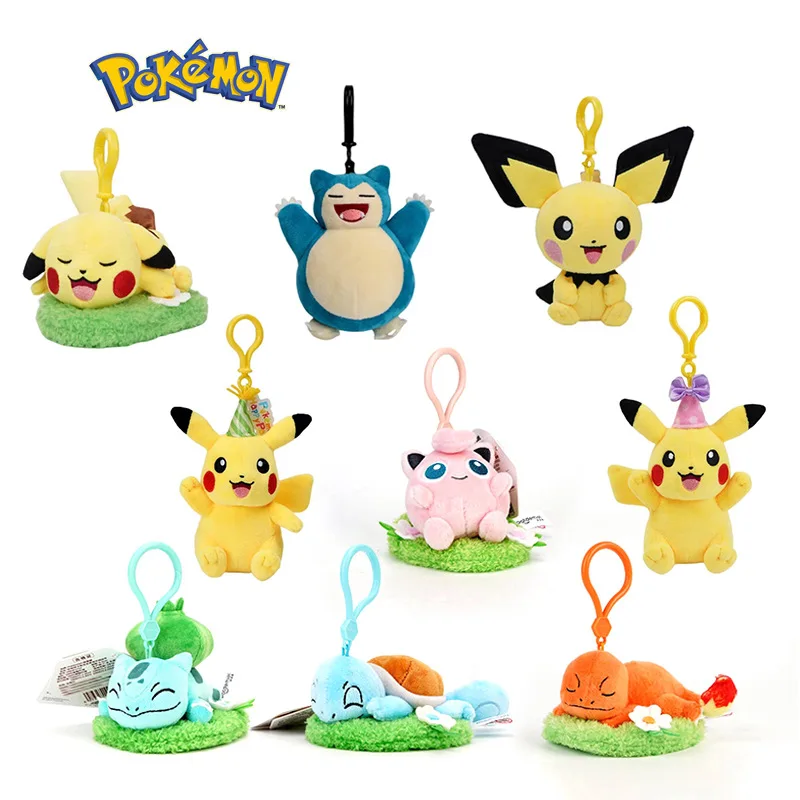 

Милые мягкие плюшевые игрушки Pokemon Pikachu Eevee, Изысканные милые школьные ранцы, детские подарки на день рождения