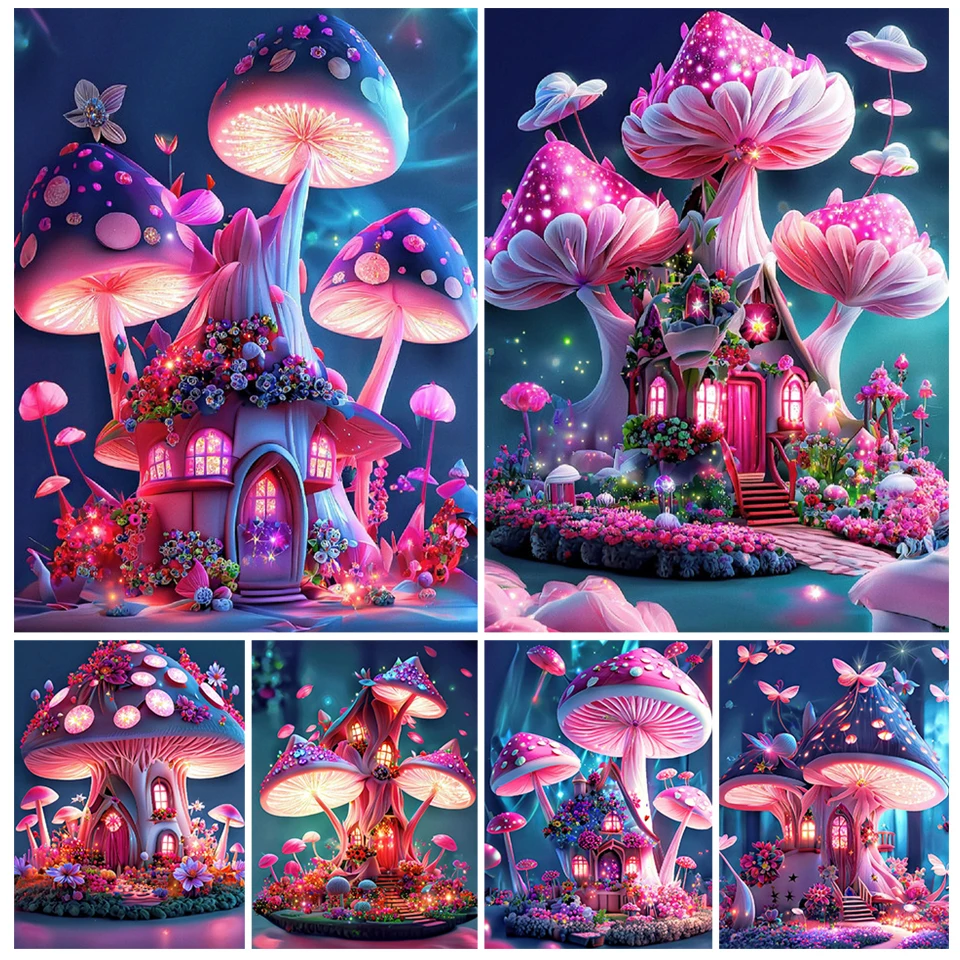 Diamond painting mushroom - Diamond Painting House