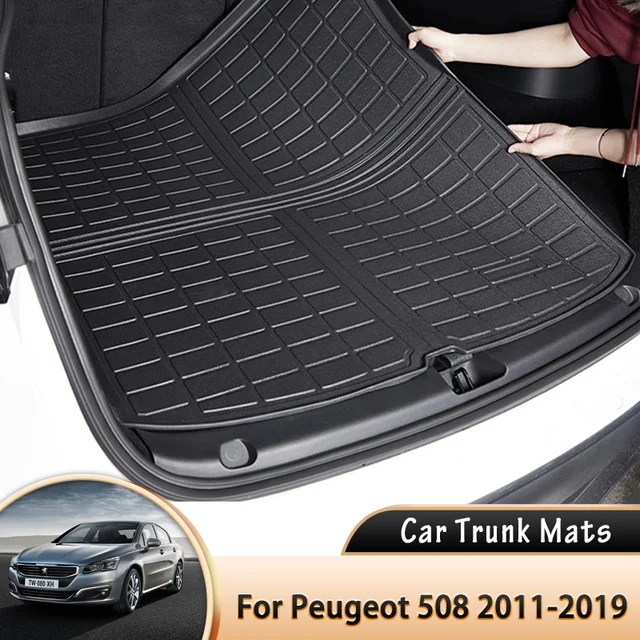 Für Peugeot 2011 w23 2019 ~ Eva Auto Heck matte wasserdichte Schutz  auskleidung Kofferraum ablage Fußmatten Zubehör - AliExpress