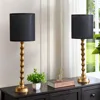 30.5" Gold Buffet Lamps Set of 2 with Black Shade, Buffet Table Lamps Set of 2 for Living Room, Black Gold Lamps for Dining Room 1