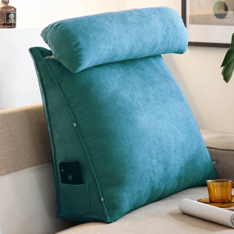 Reading Pillow for Bed Adult Back Pillow for Sitting in Bed Triangle Reading Pillow for Bed, Soft Back Rest, Support Wedge 5