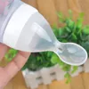 Newborn Baby Squeeze Feeding Bottle Silicone Training Porridge Rice Spoon Infant Cereal Food Supplement Feeder Safe Tableware 4