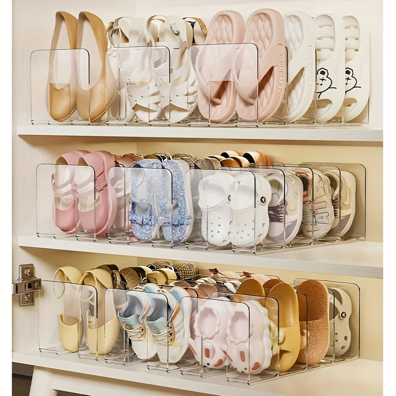 4 Grids Shoe Storage Device Shelf Saves Space Children's Shoes Storage Box for Student Dormitory Cabinet Rack storage box storage racks