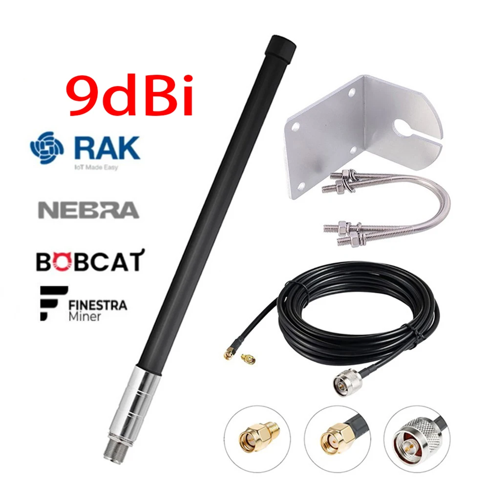

9dBi Hotspot Miner Antenna Outdoor 860-930mhz Omnidirectional Antenna Fixed Wall-mounted Antenna For Long Range LoRa Nodes RAK