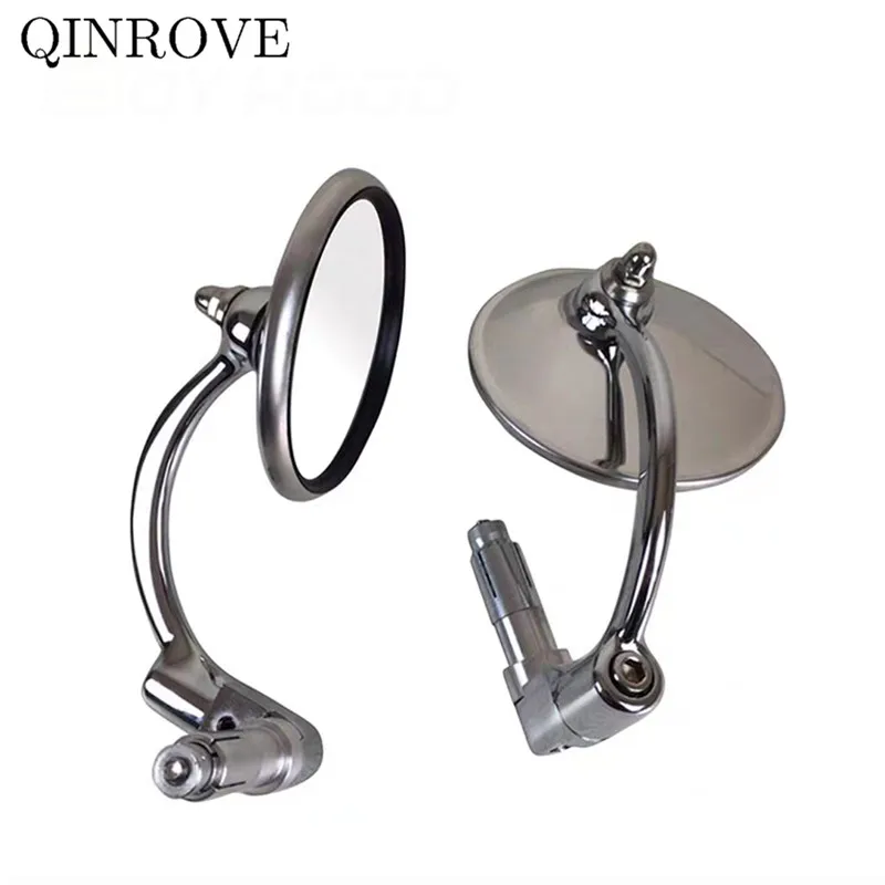 Retro 22Mm Moto Bar End Mirror Specchio In Lega Di Alluminio Universale Per Triumph Speed Triple 1050 675 765 Tiger 1050