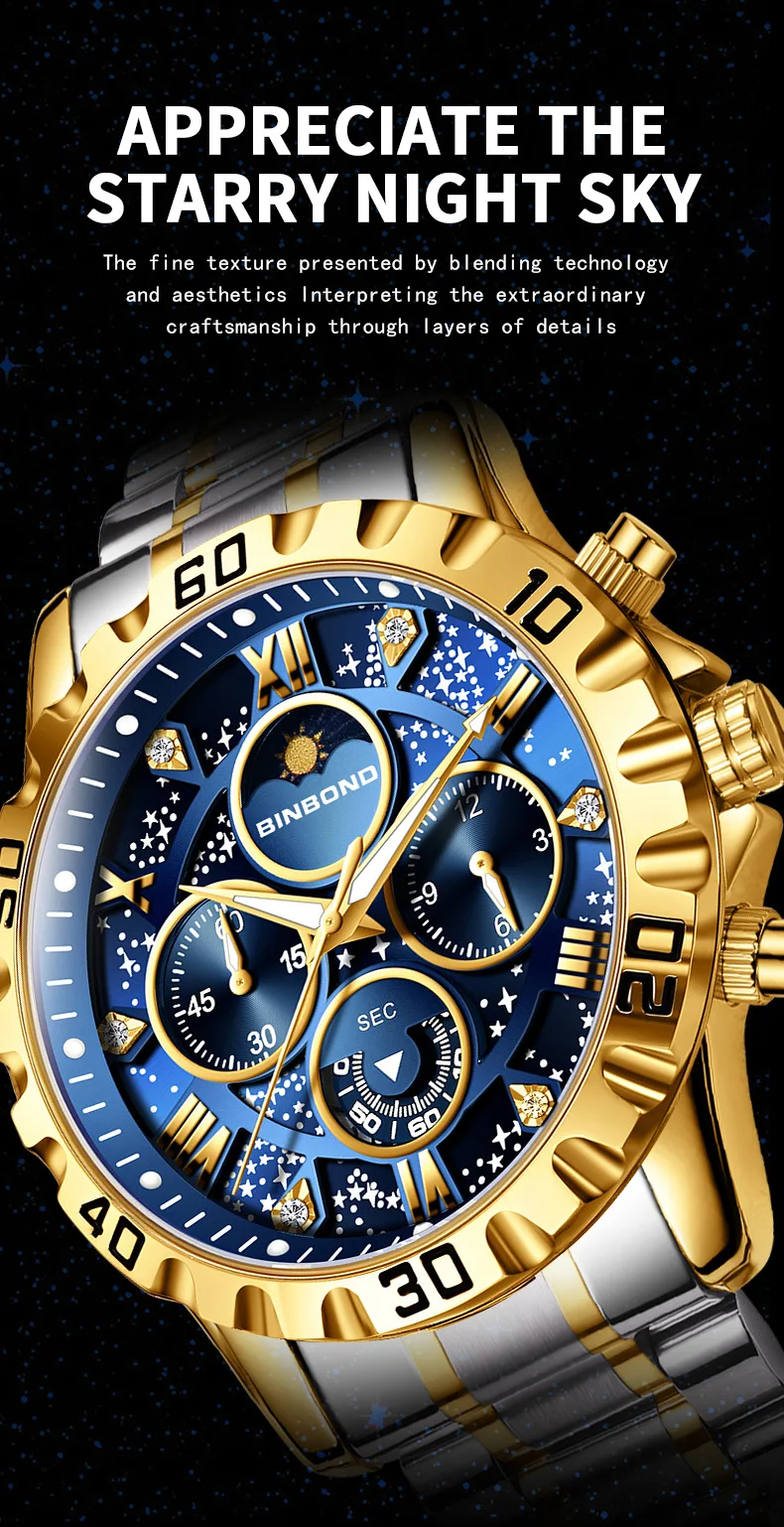 BINBOND B7741 Men's Watch description image 6