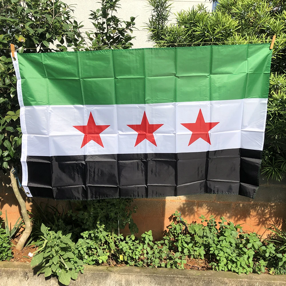Z-ONE FLAG Syria Flag 90x150cm Syrian 3-star Syria Free