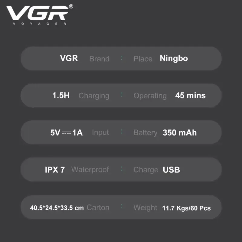 Men’s Waterproof Electric Shaver Beard Trimmer USB Rechargeable Fast Portable Washable for Home Travel Daily Use