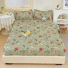 MissDeer Elastic Bed Sheets Sets Double Bed Flower Pring Fitted Sheet Without Pillowcases Single Queen King Size Bed Cover 1