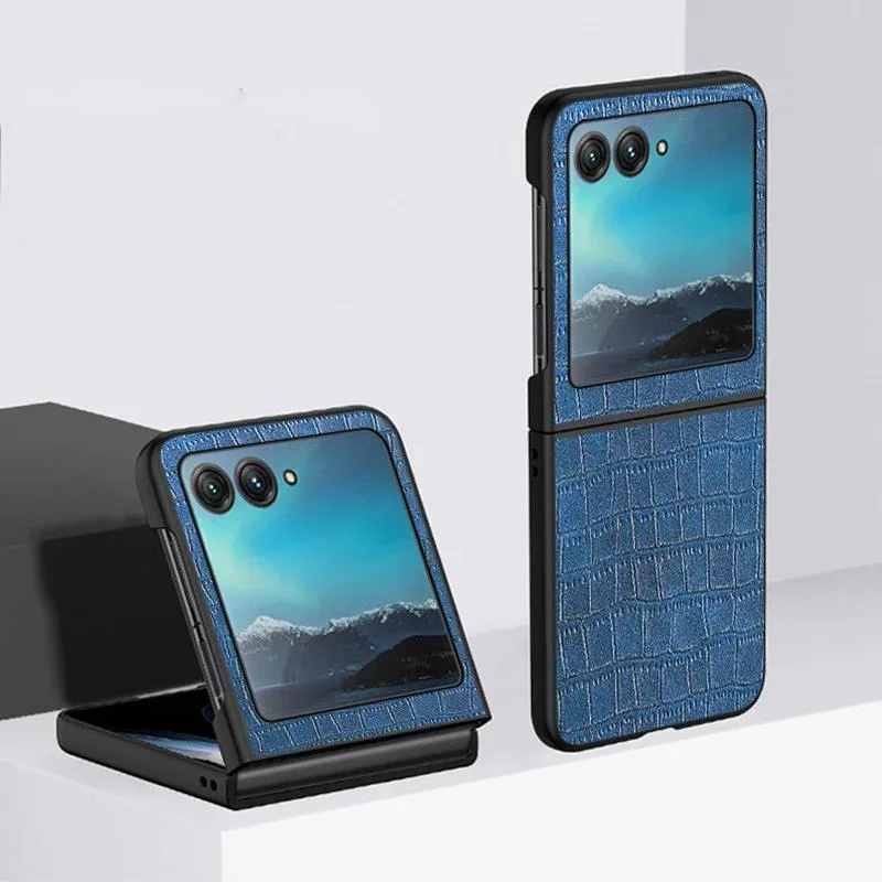 

For Motorola Razr 40 Ultra Moto Razr 2023 40Ultra Case Luxury Leather Folding Shockproof Protection Back Cover