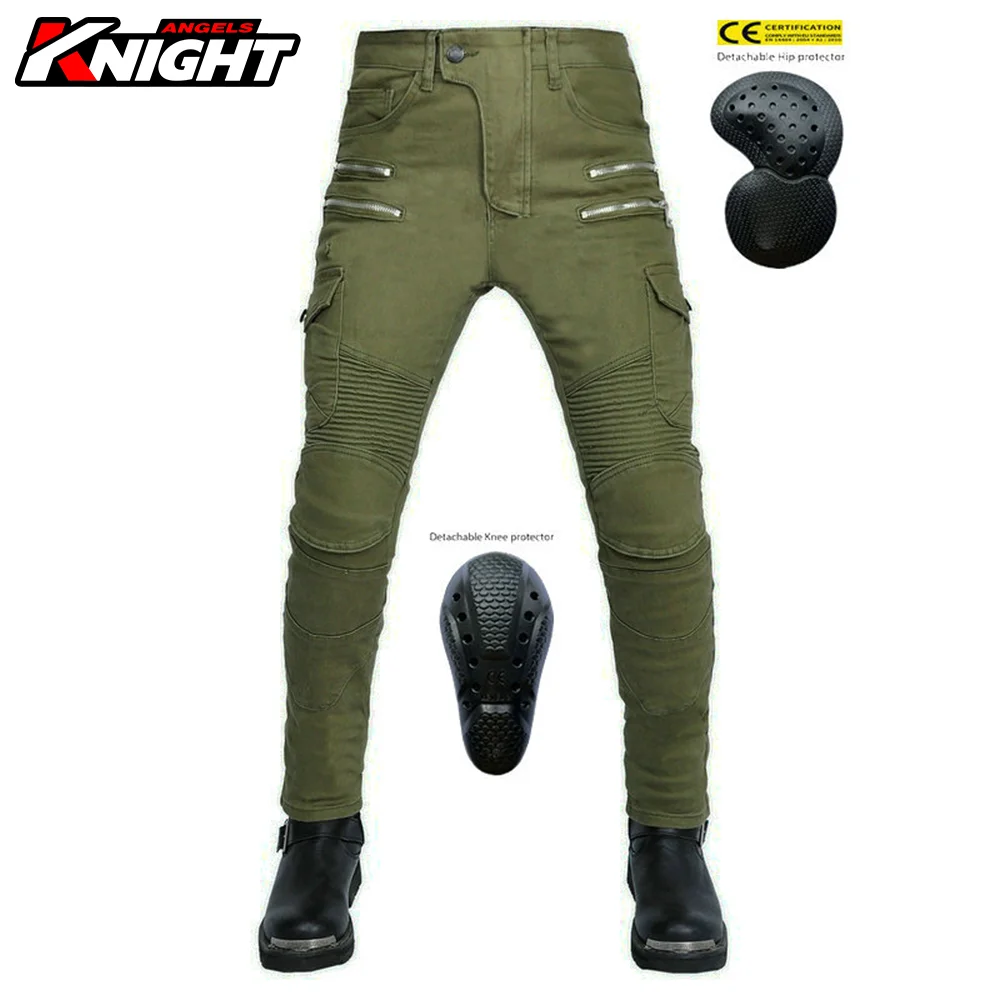 Pantaloni Moto Uomo Protezione Moto Resistente Allo Strappo Jeans Motocross Quattro Stagioni Moto Jeans Tuta Rodilleras Pantaloni Moto