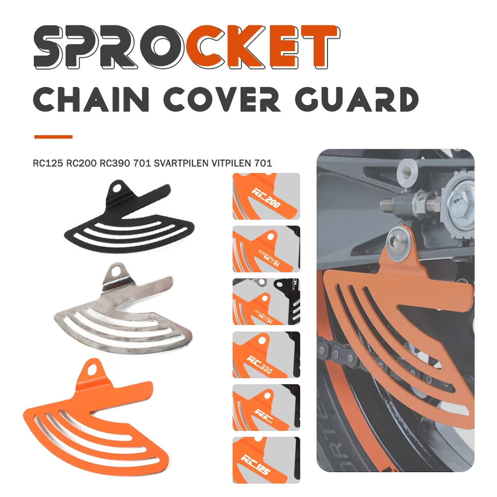 

FOR RC 125 200 390 RC125 RC200 RC390 Toe Chain Guards FOR Husqvarna 701 Svartpilen Vitpilen 701 2014 2015 2015 2017 2018 2019