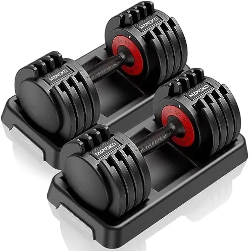 

Adjustable Dumbbell 55LB 5 In 1 Single Dumbbells for Multiweight Options with Anti-Slip Metal Handle Adjust Weight Suitable for