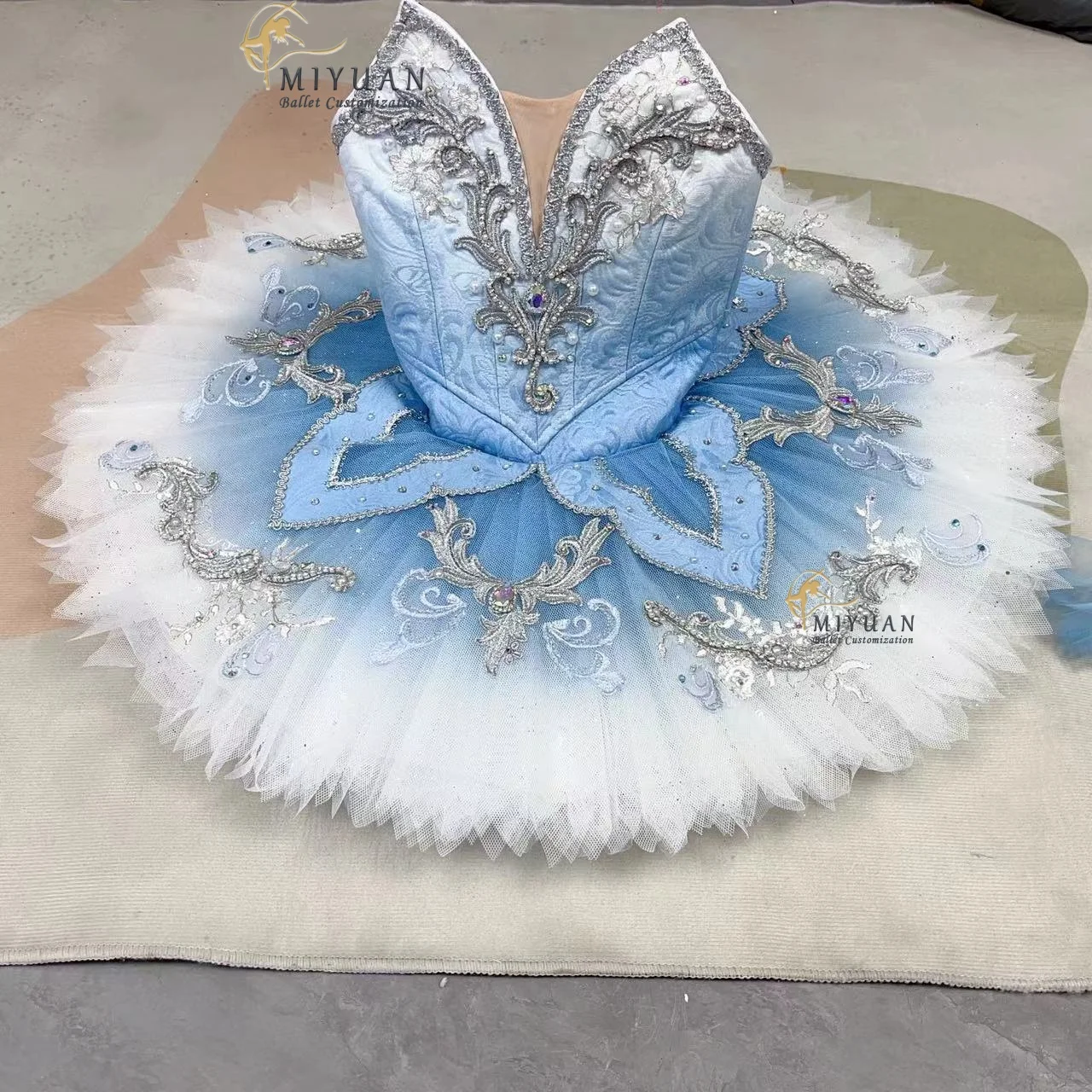 

Professional tailor-made adult children's ballet dress blue bird tutu dress performance competition dress