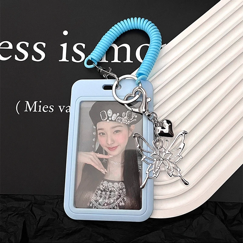 Photo Album Photo Cards Holder Card Sleeve Students ID Protect Cover Kpop Idol Card Holder Fans Bag Hanging Photo Holder