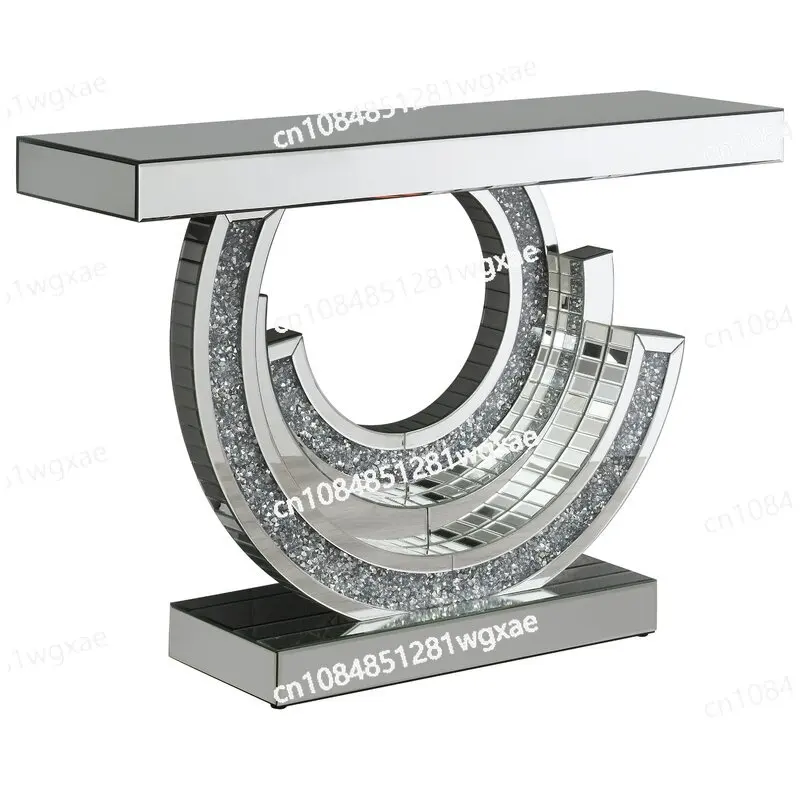 

The Sparkling Diamond Mirror Control Desk At The Entrance of The Home Decoration Hall