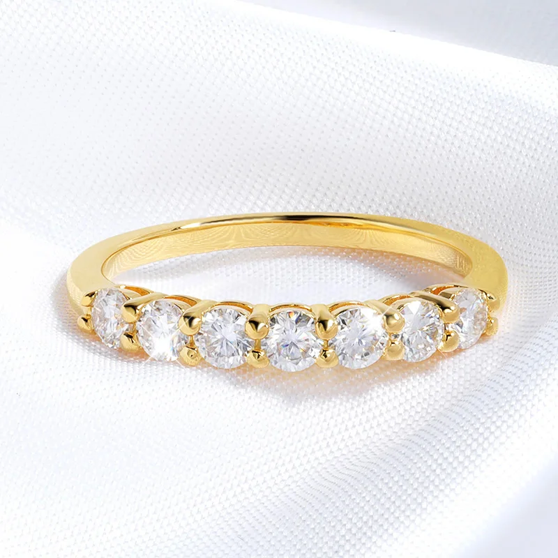 3mm Moissanite Wedding Rings For Women 925 Sterling Silver Engagement Party Bridal Fine Jewelry