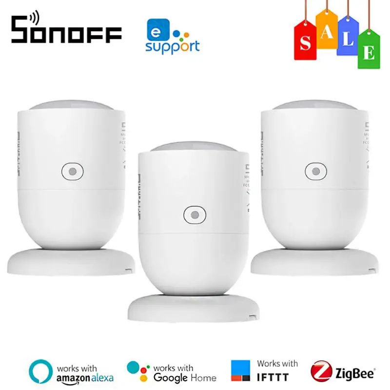 

Датчик присутствия человека SONOFF SNZB-06P Zigbee, детектор радаров с датчиком движения для умного дома, работает с IFTTT Google Home Alexa