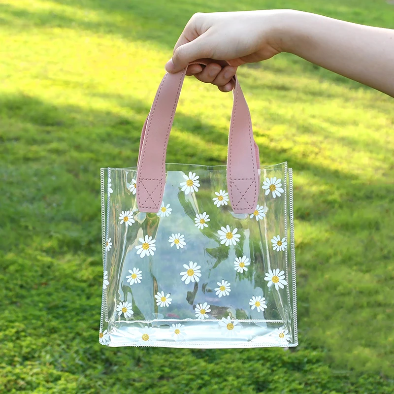 Transparent Small Daisy Portable Clothing Gift Bag Shopping Plastic Bag  Women′ S Gift Packaging Bag - China Tote Bags and Shopping Bag price