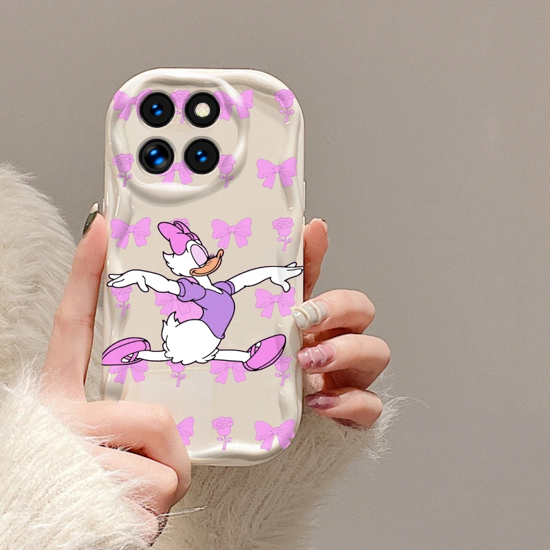 Disney Donald Duck Bow Per Xiaomi Mi 14 12 12T 11 Lite Poco M6 X6 X5 X4 X3 M3 F4 Pro Gt Nfc 5G Wave Oil Funda Phone Case