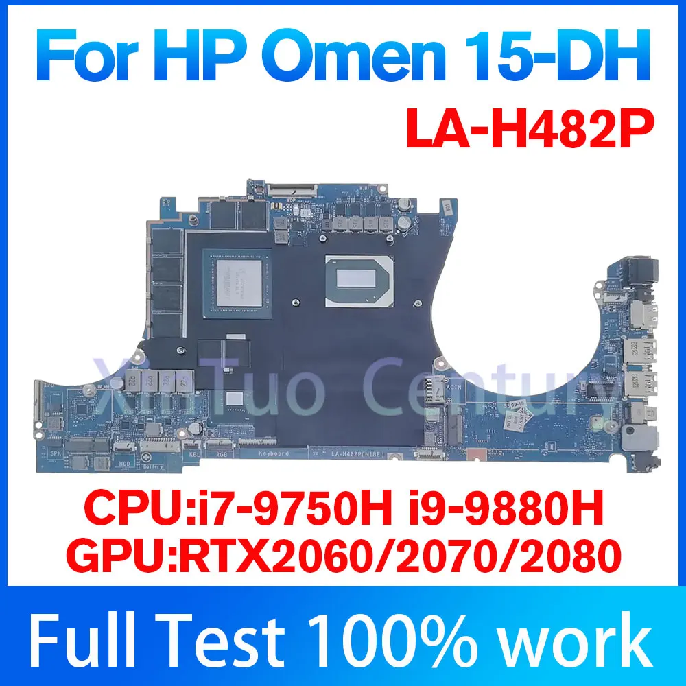 La-H482P Scheda Madre Per Scheda Madre Portatile Hp Omen 15-Dh Con Cpu I7-9750H I9-9880H Gtx1660Ti Rtx2060 Rtx2070 Rtx2080 Gpu Ddr4