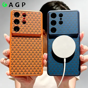 Business for Magsafe Magnetic s26 Plus Phone Case for Samsung Galaxy S26 S25 S24 S23 Ultra S26+ Hard PC Shockproof Cover 1