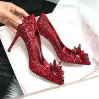 2025 Newest Shoes Rhinestone High Heels Women Pumps Pointed toe Woman Crystal Party Wedding Shoes 5cm/7cm/9cm - Image 5