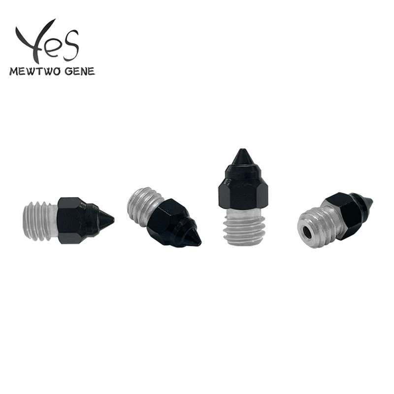 

4PCS Ender3 S1 PTFE Coated Nozzle High Carbon Steel 0.4mm M6 Thread for CR10 CR10S Ender-3 Makebot 3D Printer Nozzles 1.75mm