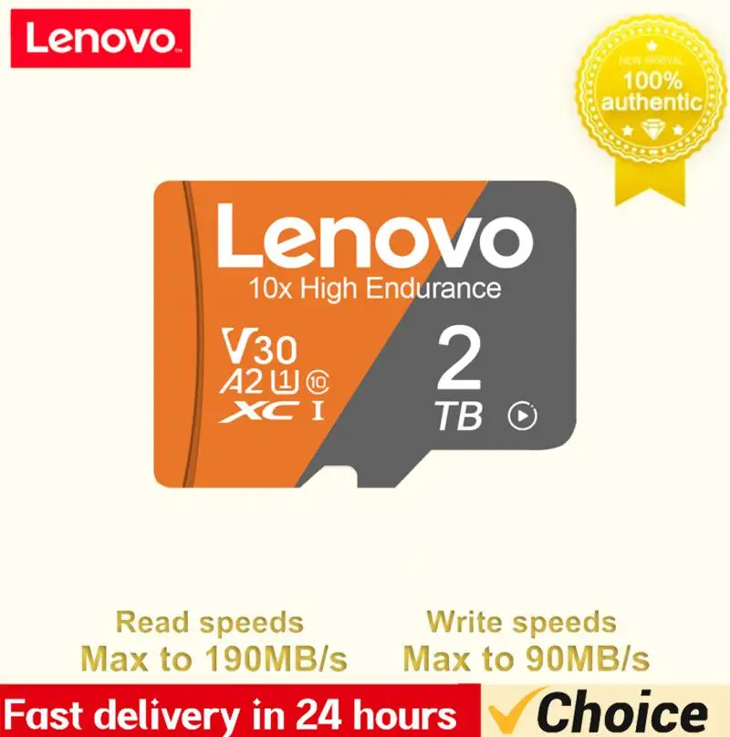 2024 Nuova Scheda Sd Lenovo Micro Memory 128Gb 256 Gb 512Gb Sd Card Sd/Tf Flash Card 128 256 Gb 1Tb 2Tb Scheda Di Memoria Per Fotocamera Del Telefono