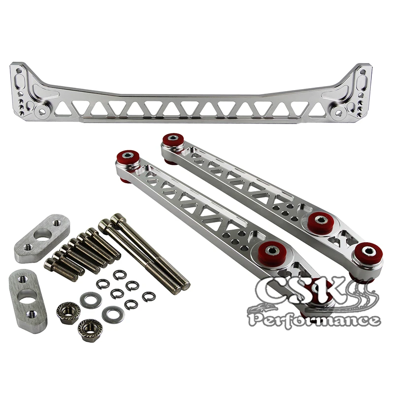 Rear Lower Control Arm +Subframe Brace For 1996-2000 Honda Civic EK EJ
